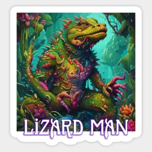 VIBRANT VISIONS (LIZARD MAN) Sticker